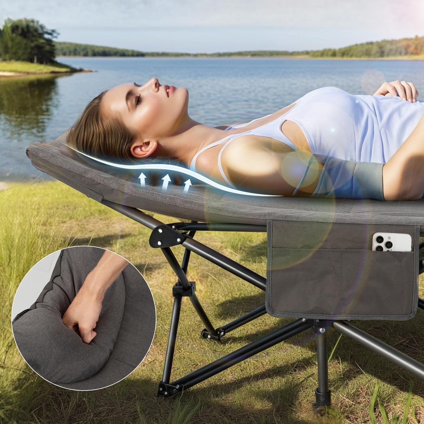 LOBENA - Camping Cot for Adults
